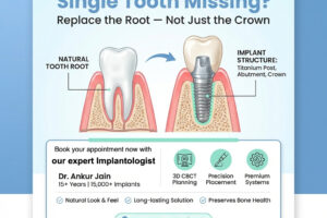 Single Tooth Implants- A Complete Clinical Guide by Dr.Ankur Jain, Best Implantologist Gurgaon