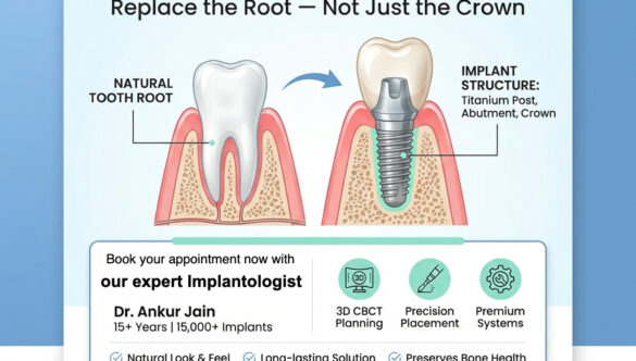 Single Tooth Implants- A Complete Clinical Guide by Dr.Ankur Jain, Best Implantologist Gurgaon
